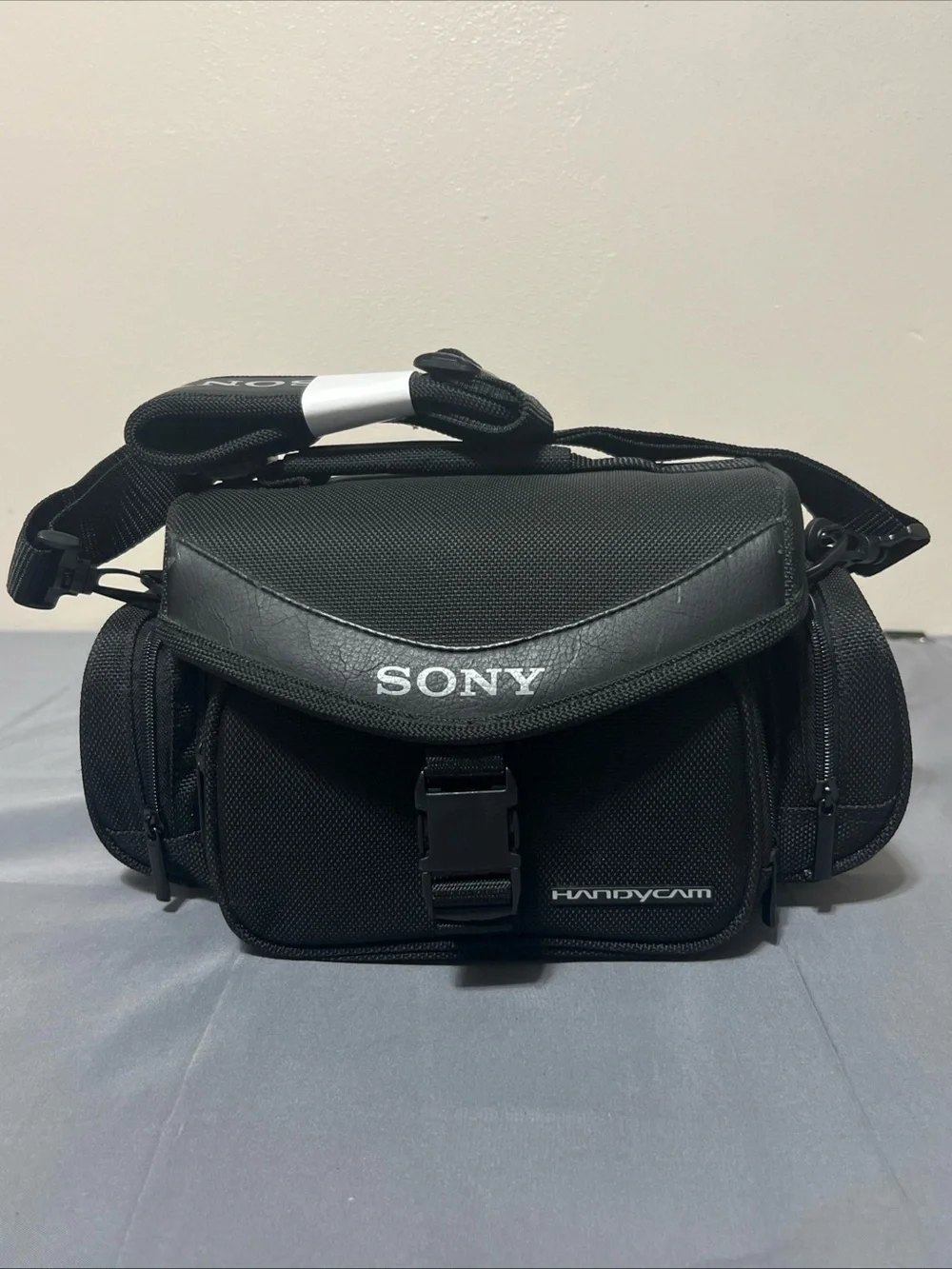 Sony Black Handycam Shoulder Bag with Side Pockets